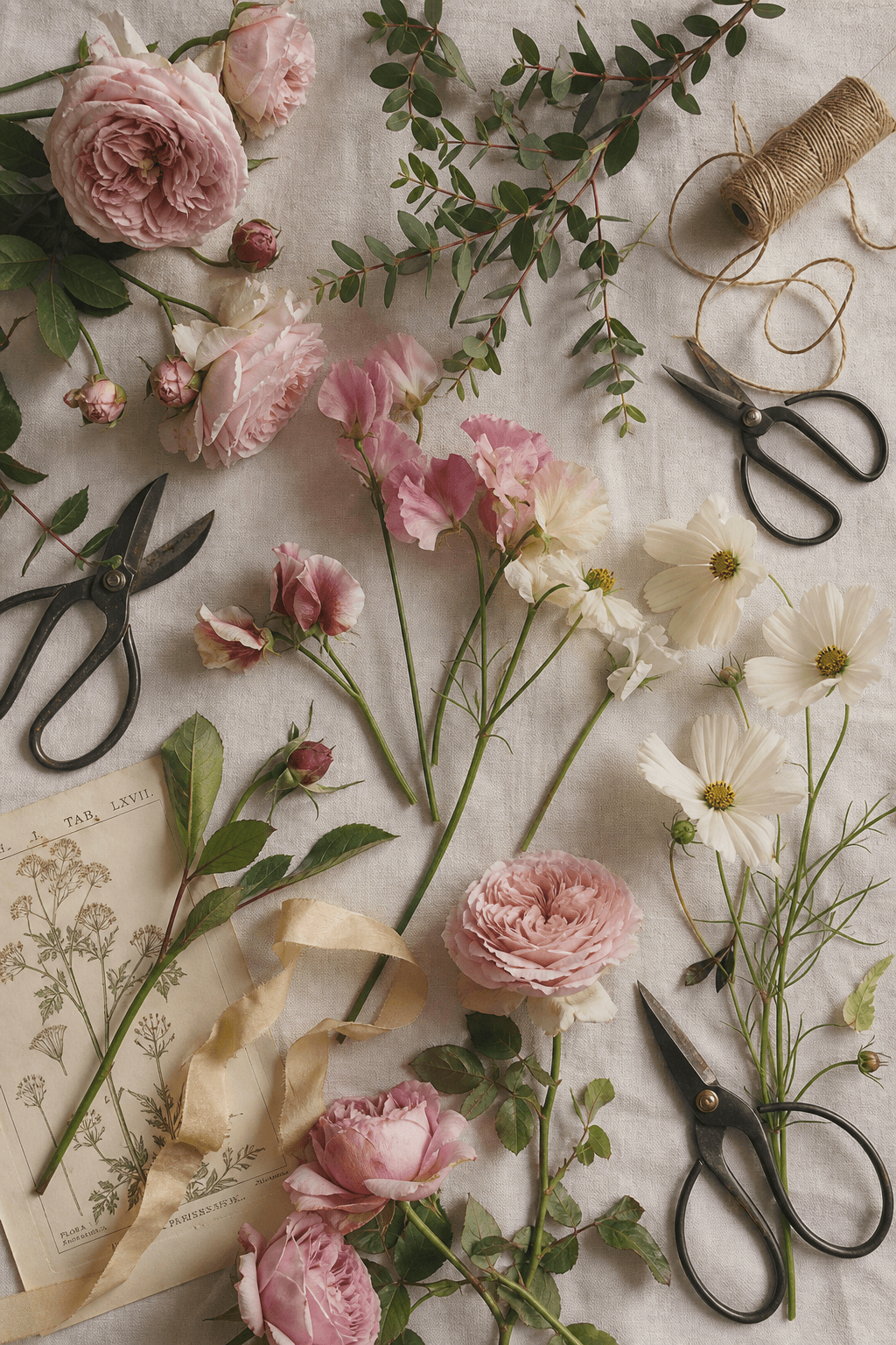 A hand-tied for the kitchen window.